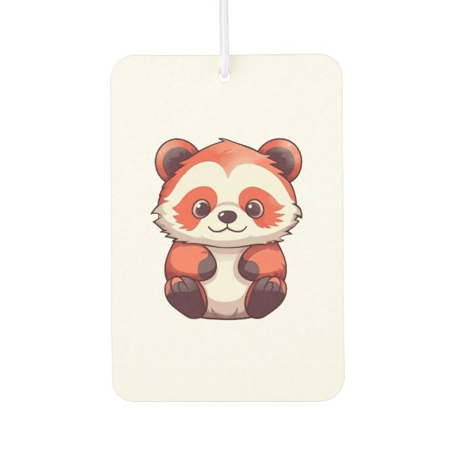 Cute Red Panda  Car Air Freshener (Front)