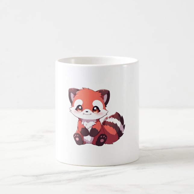  cute red panda coffee mug (Center)
