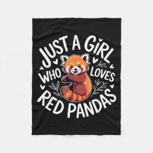 Cute Red Panda Costume For Women Girls Kids Red Pa Fleece Blanket