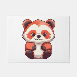 Cute Red Panda  Doormat