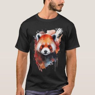 Cute Red Panda for Red Panda  Colorful rainbow col T-Shirt
