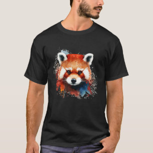 Cute Red Panda for Red Panda  Colorful rainbow col T-Shirt