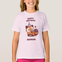 Cute Red Panda - Happy Birthday
