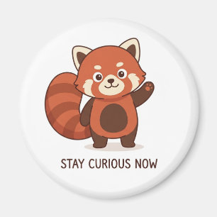 Cute red panda inspiring magnet