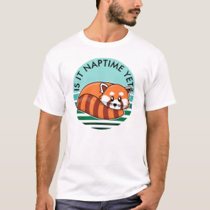 Cute Red Panda: is it nap time yet? T-Shirt