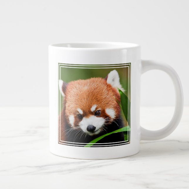 Cute Red Panda Large Coffee Mug (Right)