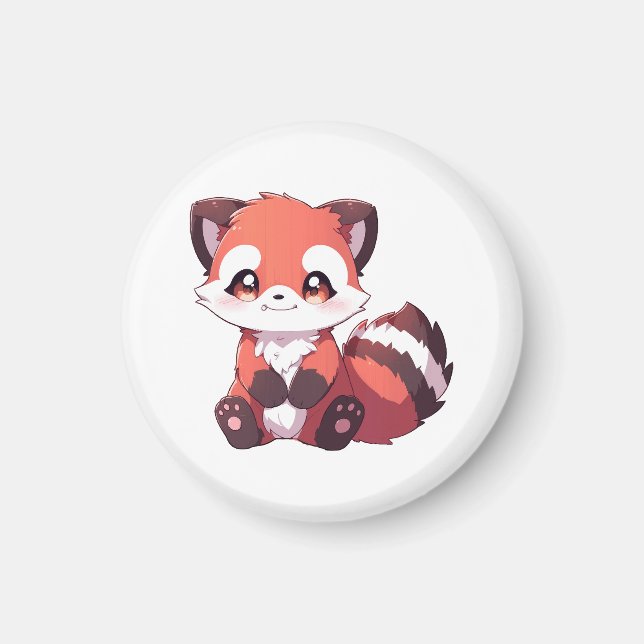  cute red panda magnet (Front)