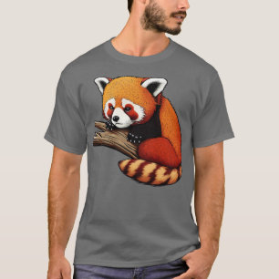 Cute Red Panda on a branch T-Shirt