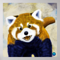 Cute Red Panda Portrait