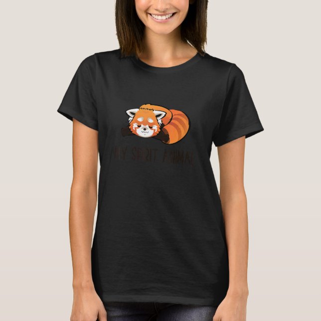 Cute Red Panda    Red Panda My Spirit Animal 1 T-Shirt (Front)