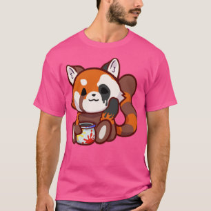 Cute Red Panda Sticker T-Shirt
