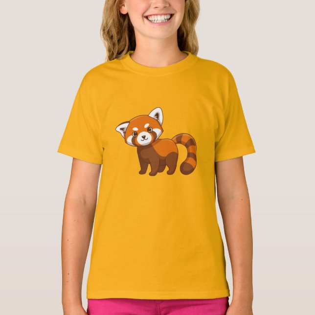 Cute Red Panda T-Shirt (Front)