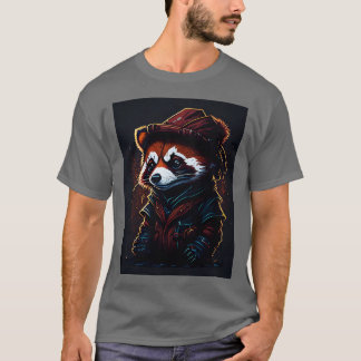 cute red panda wearing hat T-Shirt