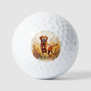 Cute Red Pembroke Welsh Corgi Dog Golf Balls