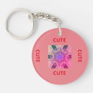 CUTE_RED_PINK KEY RING