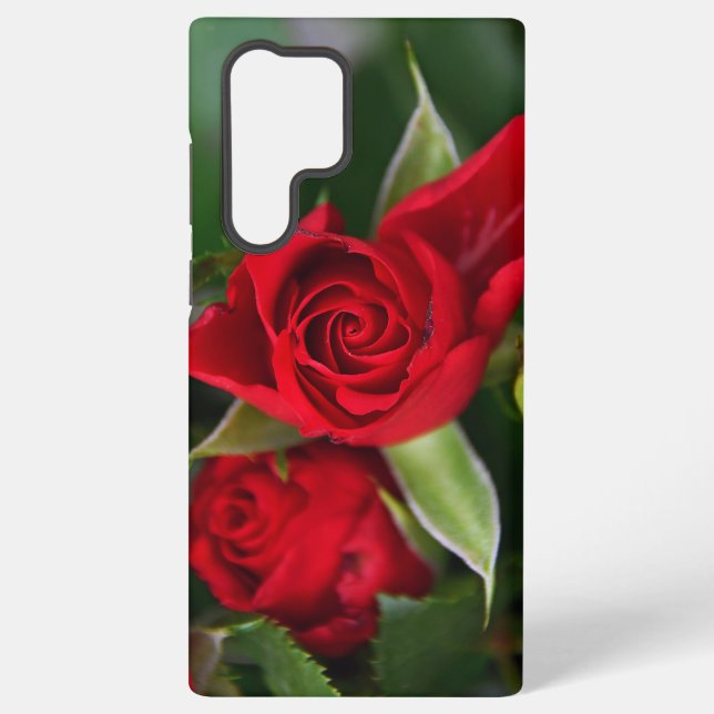 cute red rose galaxy s22ultra case (Back)
