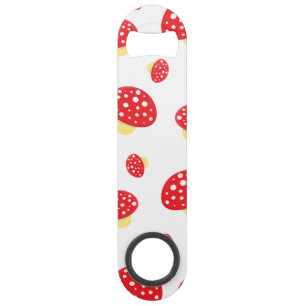 Cute Red Spotty Toadstool Mushrooms Pattern