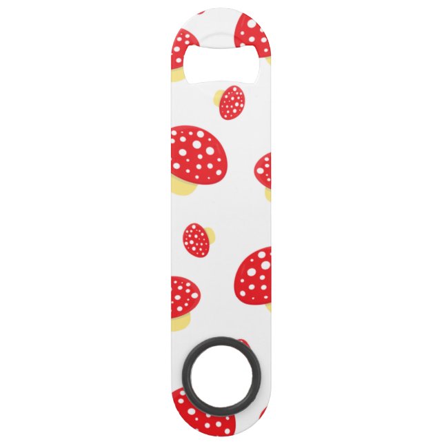 Cute Red Spotty Toadstool Mushrooms Pattern (Front)
