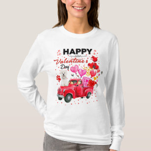 Cute Red Truck Westie Valentine's Day Costume T-Shirt