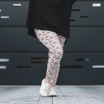 Cute Red Vintage Car Christmas Pajama Pants<br><div class="desc">Cute red vintage car pattern Christmas pajama pant leggings.  Perfect for pairing with oversized t-shirts or sweatshirts.  Taking family Xmas photos.</div>