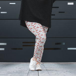 Cute Red Vintage Car Christmas Pajama Pants