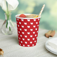 Cute red white cupid crossed arrow hearts pattern