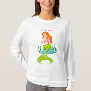 Cute Redheaded Mermaid Thunder_Cove T-Shirt