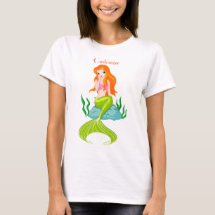 Cute Redheaded Mermaid Thunder_Cove T-Shirt