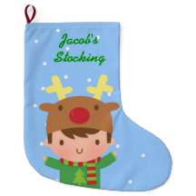 Cute Reindeer Boy Christmas For Kids