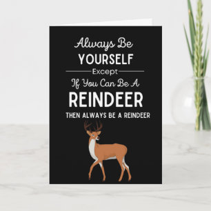 Cute Reindeer Cards Funny Humor Humorous Animal