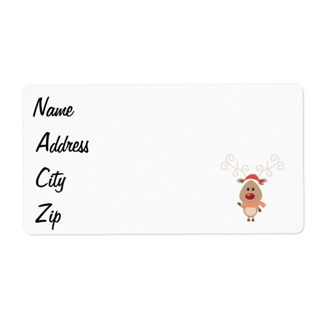 Cute reindeer cartoon (Front)
