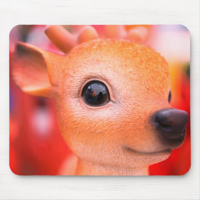 Cute Reindeer Christmas Mouse Pad (Front)