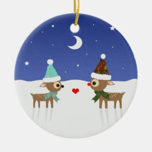 Cute Reindeer Christmas Ornament