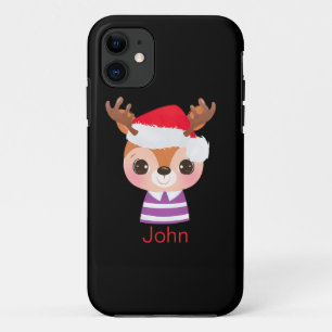 Cute Reindeer Christmas Winter Animal Case-Mate iPhone Case