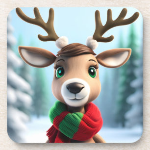 Cute Reindeer Coaster