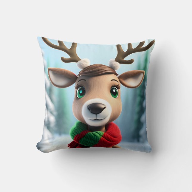 Cute Reindeer Cushion (Front)