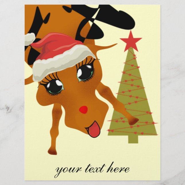 Cute Reindeer Flyer (Front)