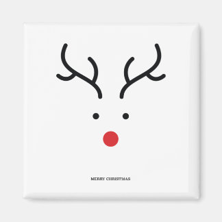 Cute reindeer for christmas. magnet