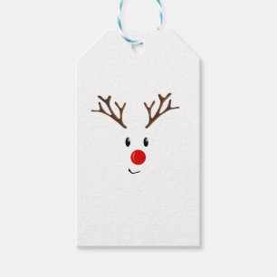 Cute reindeer gift tags