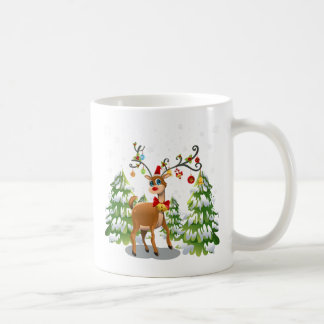 Cute Reindeer in the Snow Coffee Mug