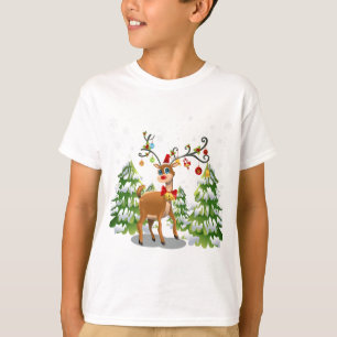 Cute Reindeer in the Snow T-Shirt
