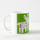 Cute Reindeer Kiss Green