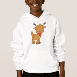 Cute Reindeer, Little Reindeer, Scarf, Antlers