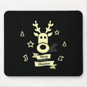 Cute Reindeer Merry Christmas  Mouse Pad