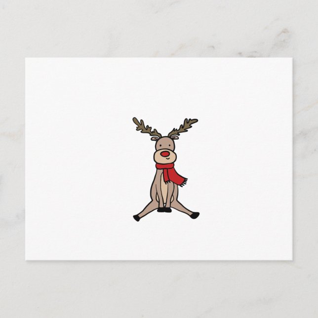 CUTE REINDEER, Rudolph Postcard (Front)