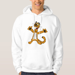 CUTE REJOICING SPOTTED BROWNISH YELLOW TIGER HOODIE