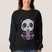 Cute Relaxed Panda Cartoon – Adorable Kawaii Panda
