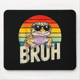 Cute Reptile Kids Boys Girls Bruh Leopard Gecko Lo Mouse Pad