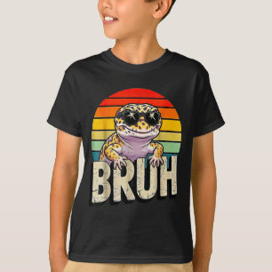 Cute Reptile Kids Boys Girls Bruh Leopard Gecko Lo T-Shirt