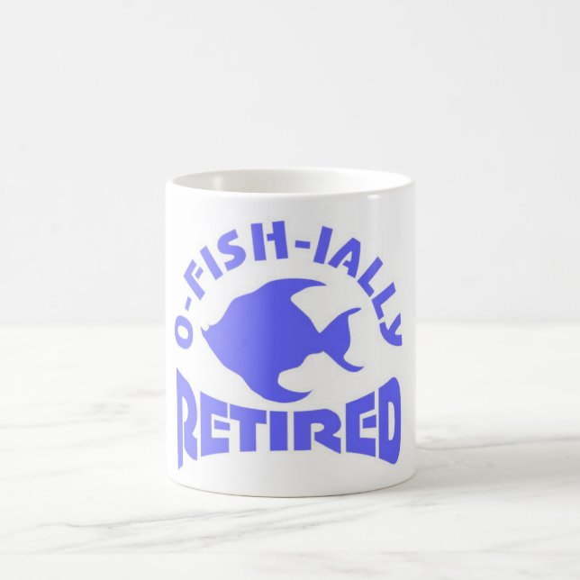 cute retirement of a fisherman coffee mug (Center)